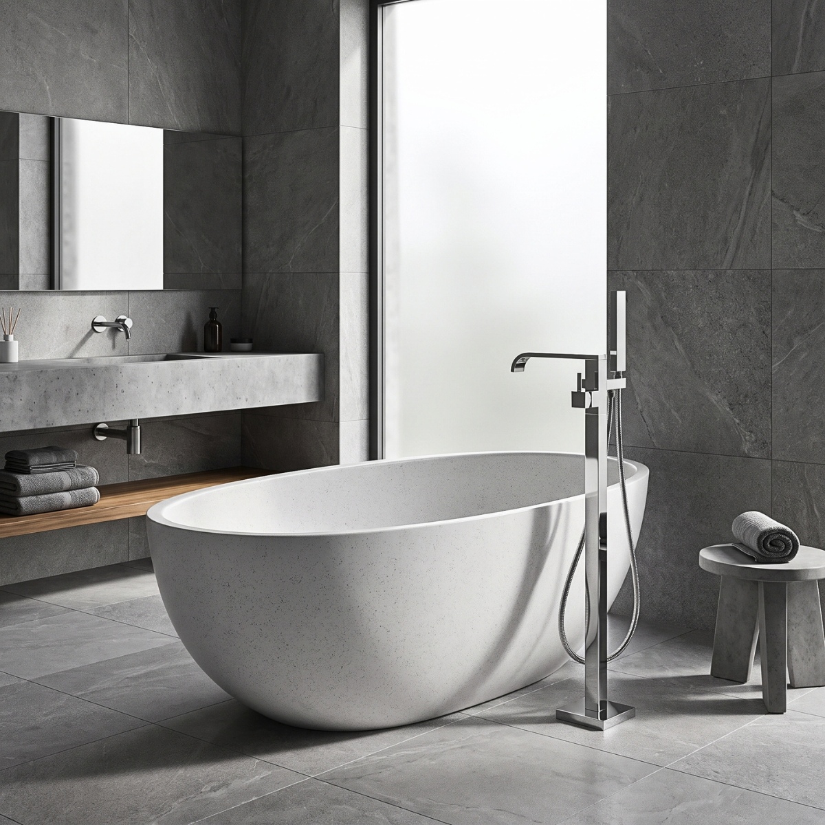 Bồn tắm đá mài Terrazzo Nexus NX-4502
