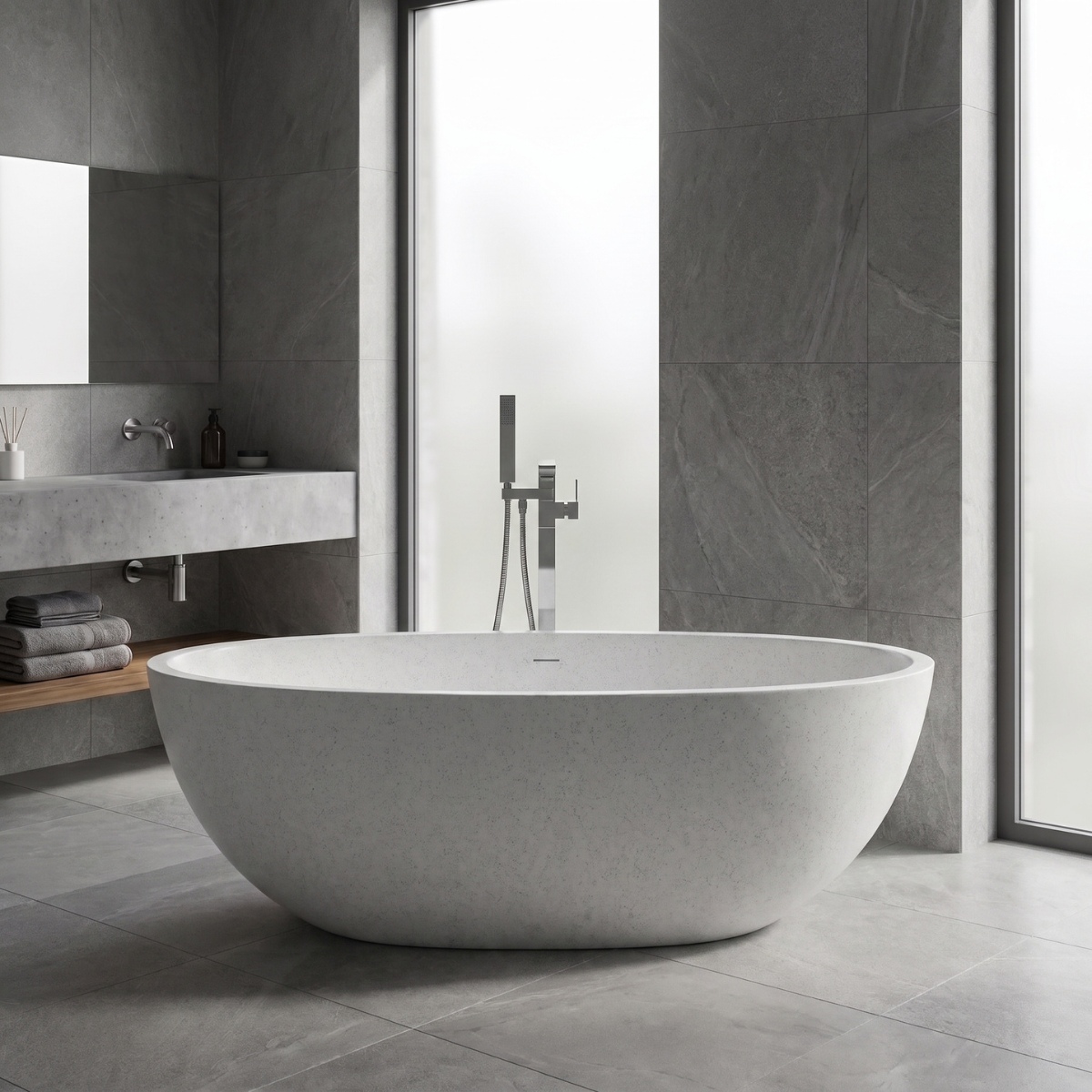 Bồn tắm đá mài Terrazzo Nexus NX-4502
