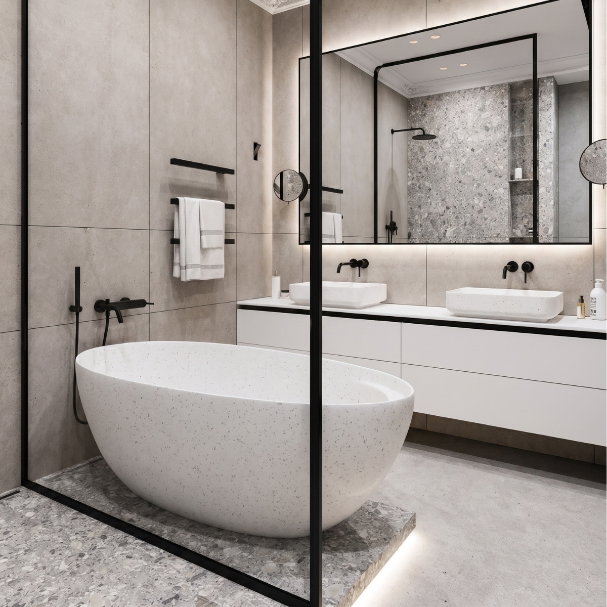 Bồn tắm đá mài Terrazzo Nexus NX-4501 - Ảnh 8