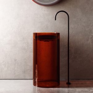 Lavabo trụ đặt sàn trong suốt NXB-Z203T