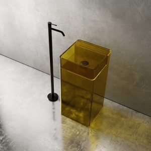 Lavabo trụ đặt sàn trong suốt NXB-Z21T