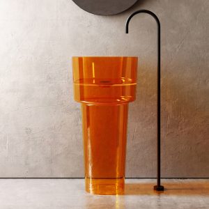 Lavabo trụ đặt sàn trong suốt NXB-Z352T