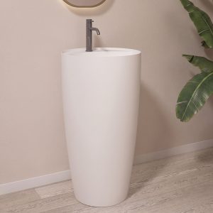Lavabo trụ đứng đặt sàn Solid Surface NXB-Z213