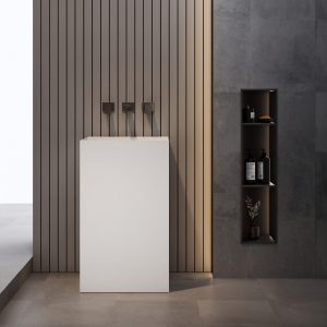 Lavabo trụ đặt sàn Solid Surface NXB-Z226