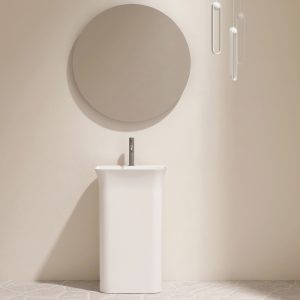 Lavabo trụ đứng đặt sàn Solid Surface NXB-Z238