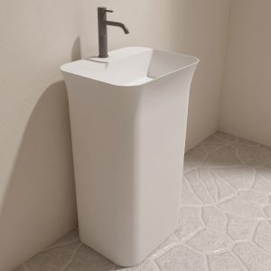Lavabo trụ đứng đặt sàn Solid Surface NXB-Z238
