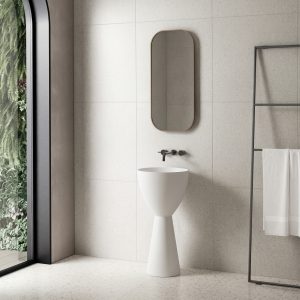 Lavabo trụ đứng đặt sàn Solid Surface NXB-Z361