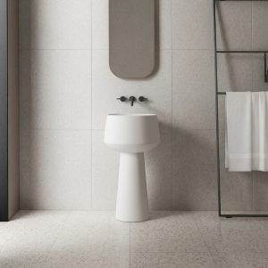 Lavabo trụ đứng đặt sàn Solid Surface NXB-Z363