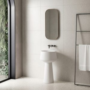Lavabo trụ đứng đặt sàn Solid Surface NXB-Z363