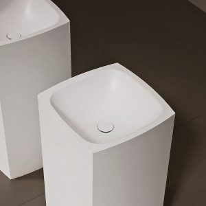Lavabo trụ đứng đặt sàn Solid Surface NXB-Z801