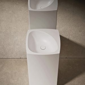 Lavabo trụ đứng đặt sàn Solid Surface NXB-Z802