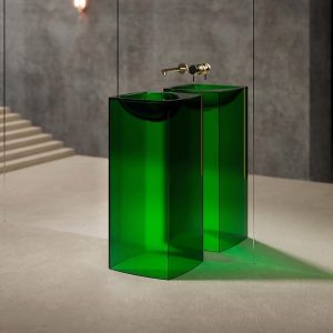 Lavabo trụ đứng đặt sàn trong suốt NXB-Z802T