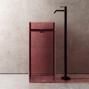 Lavabo trụ đặt sàn trong suốt NXB-Z20T