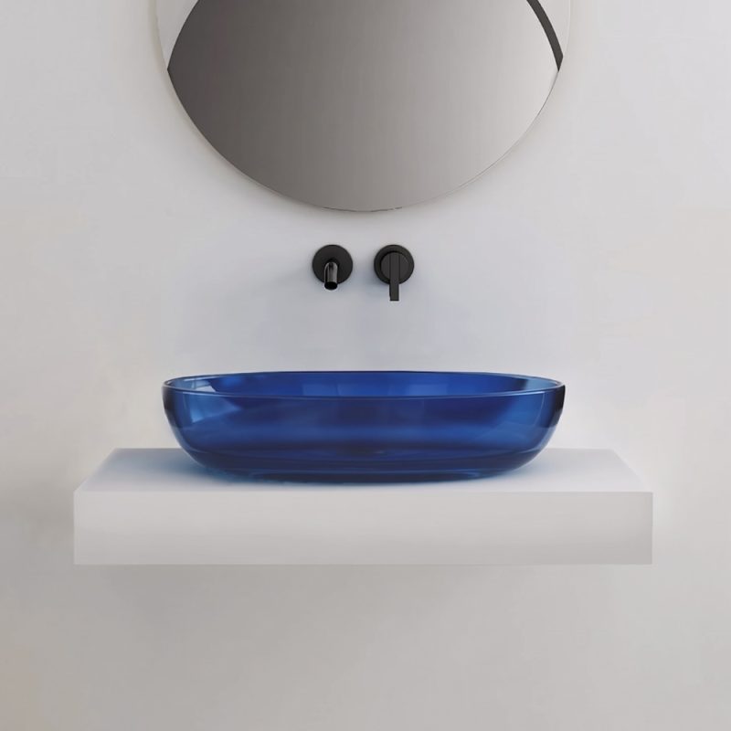Lavabo trong suốt đặt bàn NXB‑A101T