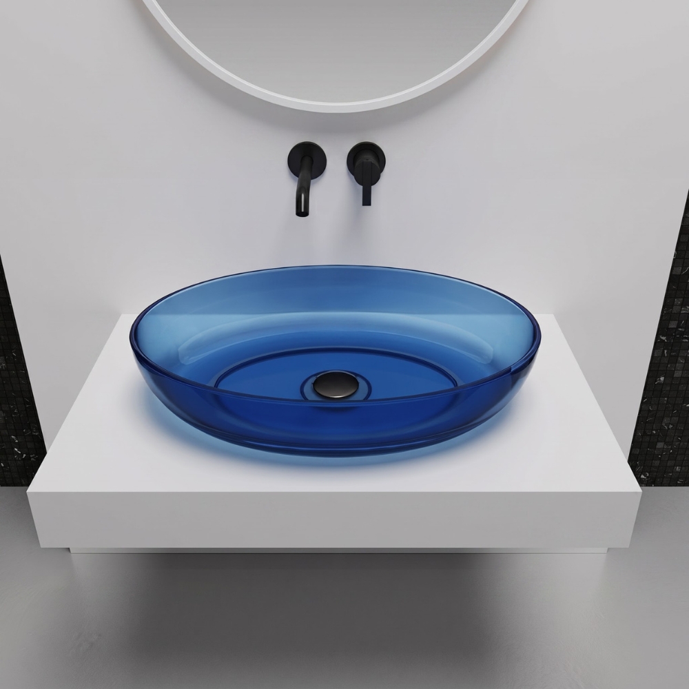 Lavabo trong suốt đặt bàn NXB‑A101T