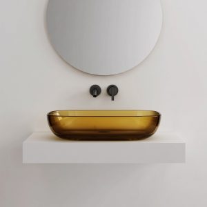 Lavabo trong suốt đặt bàn NXB‑A102T