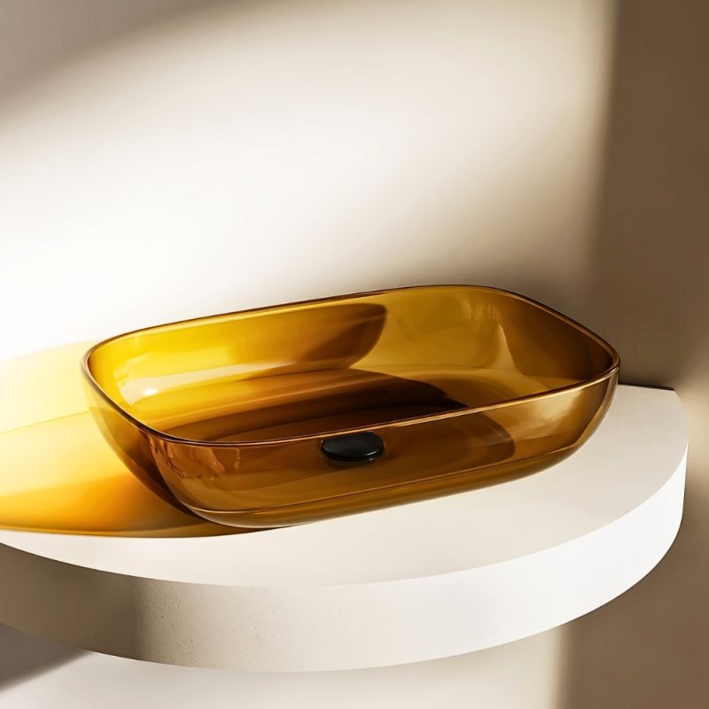 Lavabo trong suốt đặt bàn NXB‑A102T