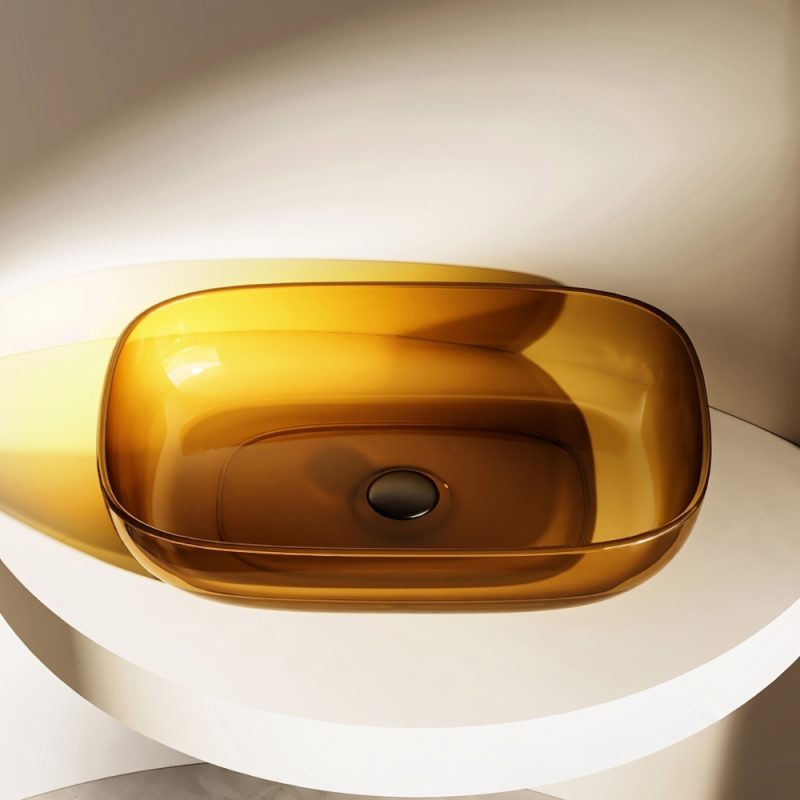 Lavabo trong suốt đặt bàn NXB‑A102T