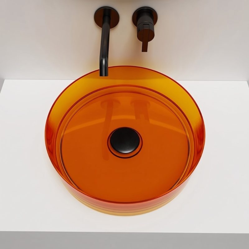 Lavabo trong suốt đặt bàn NXB‑A10T