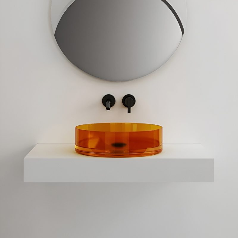 Lavabo trong suốt đặt bàn NXB‑A10T