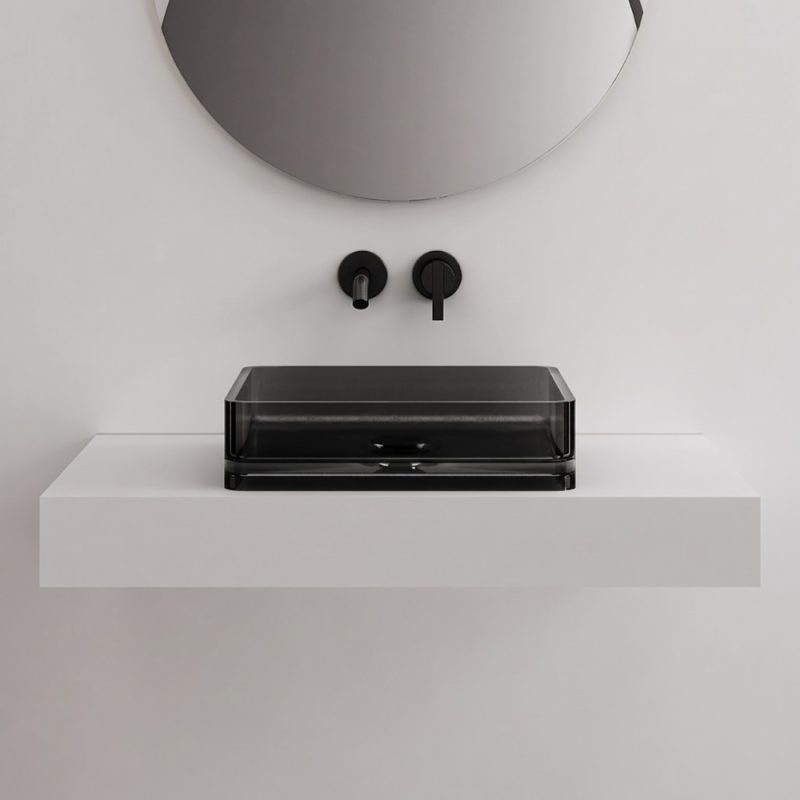 Lavabo trong suốt đặt bàn NXB‑A39T