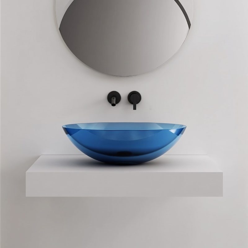 Lavabo trong suốt đặt bàn NXB-A72T