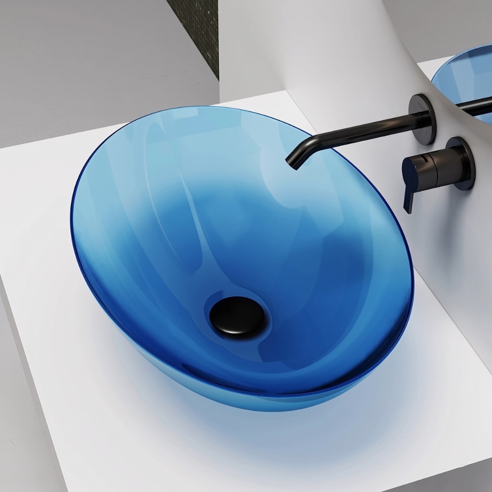 Lavabo trong suốt đặt bàn NXB-A72T