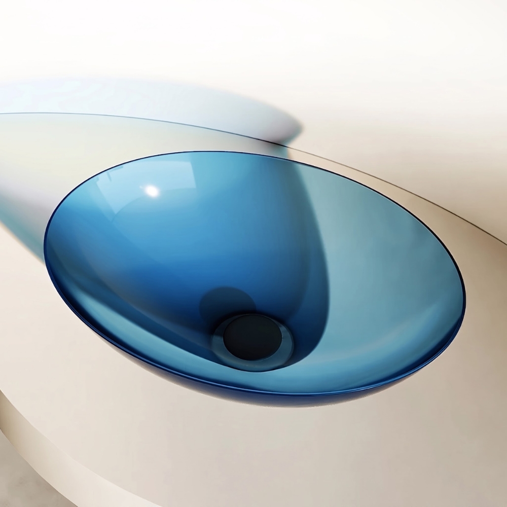 Lavabo trong suốt đặt bàn NXB-A72T
