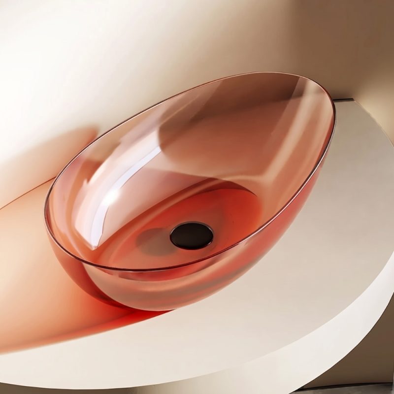 Lavabo trong suốt đặt bàn NXB‑A75T
