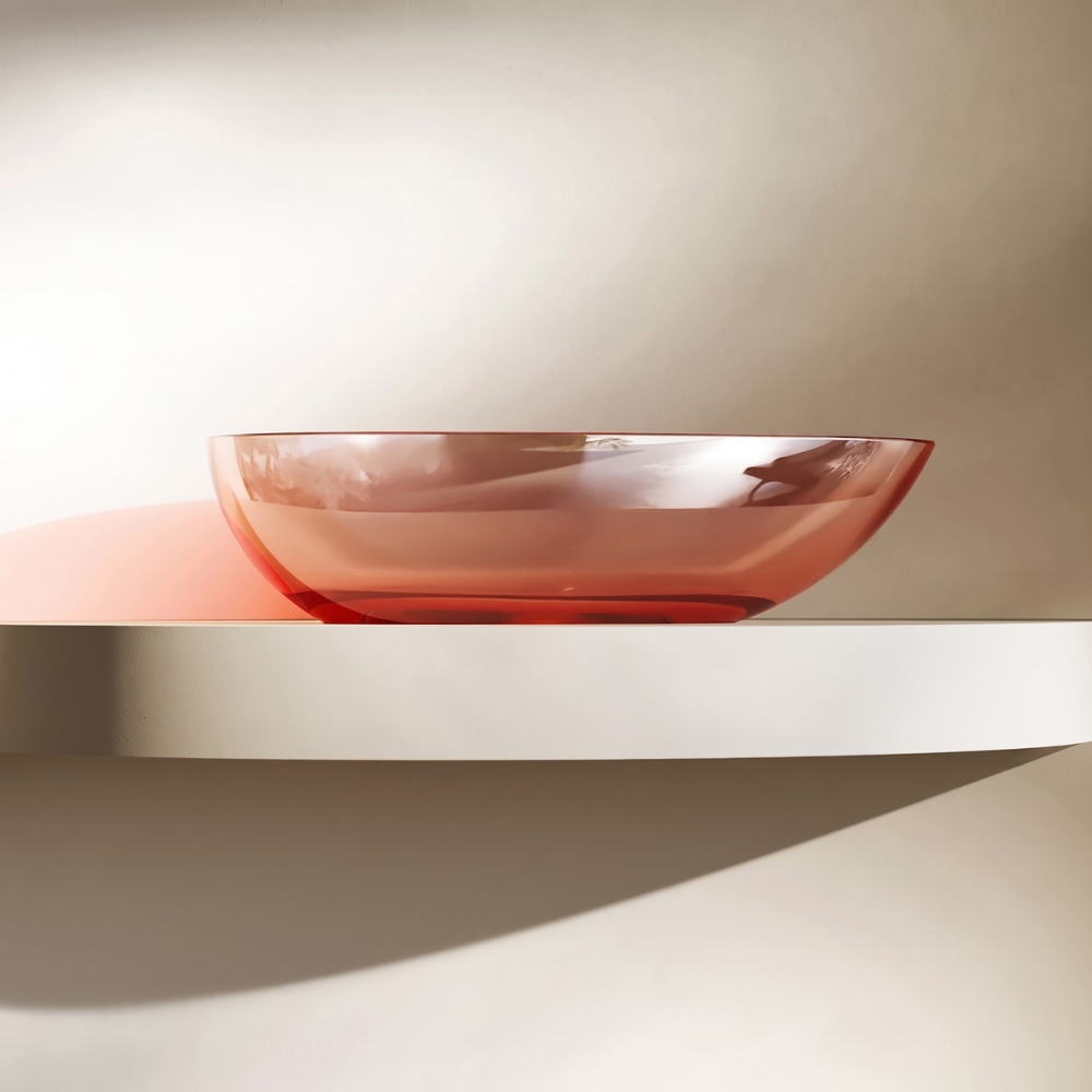 Lavabo trong suốt đặt bàn NXB‑A75T