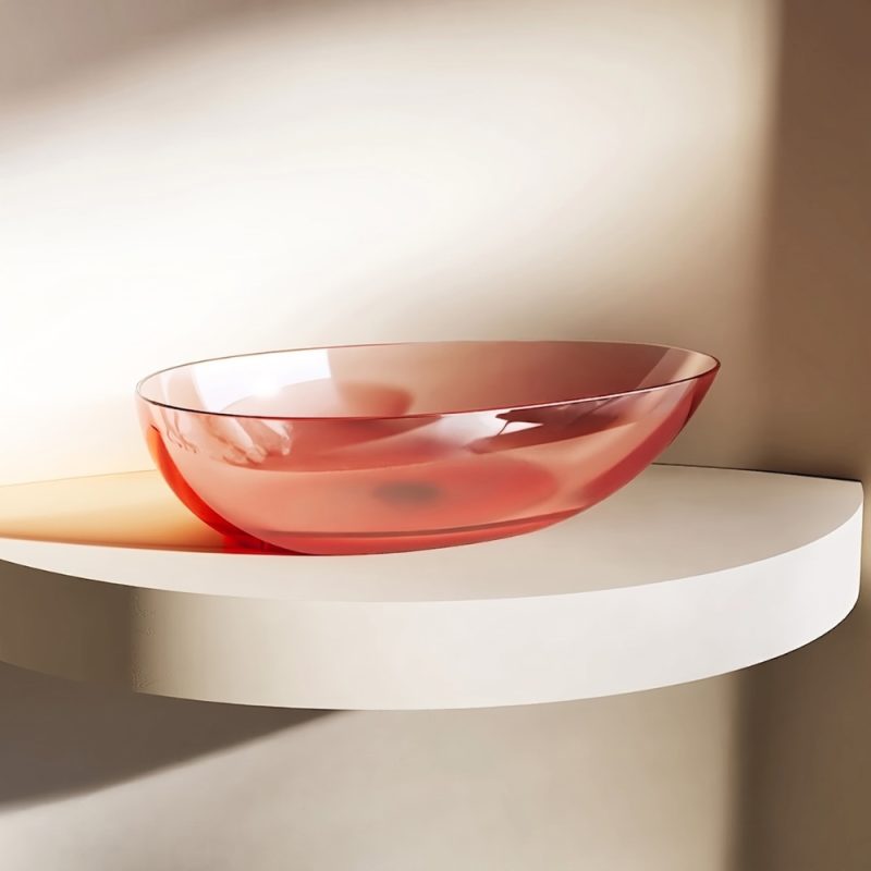 Lavabo trong suốt đặt bàn NXB‑A75T