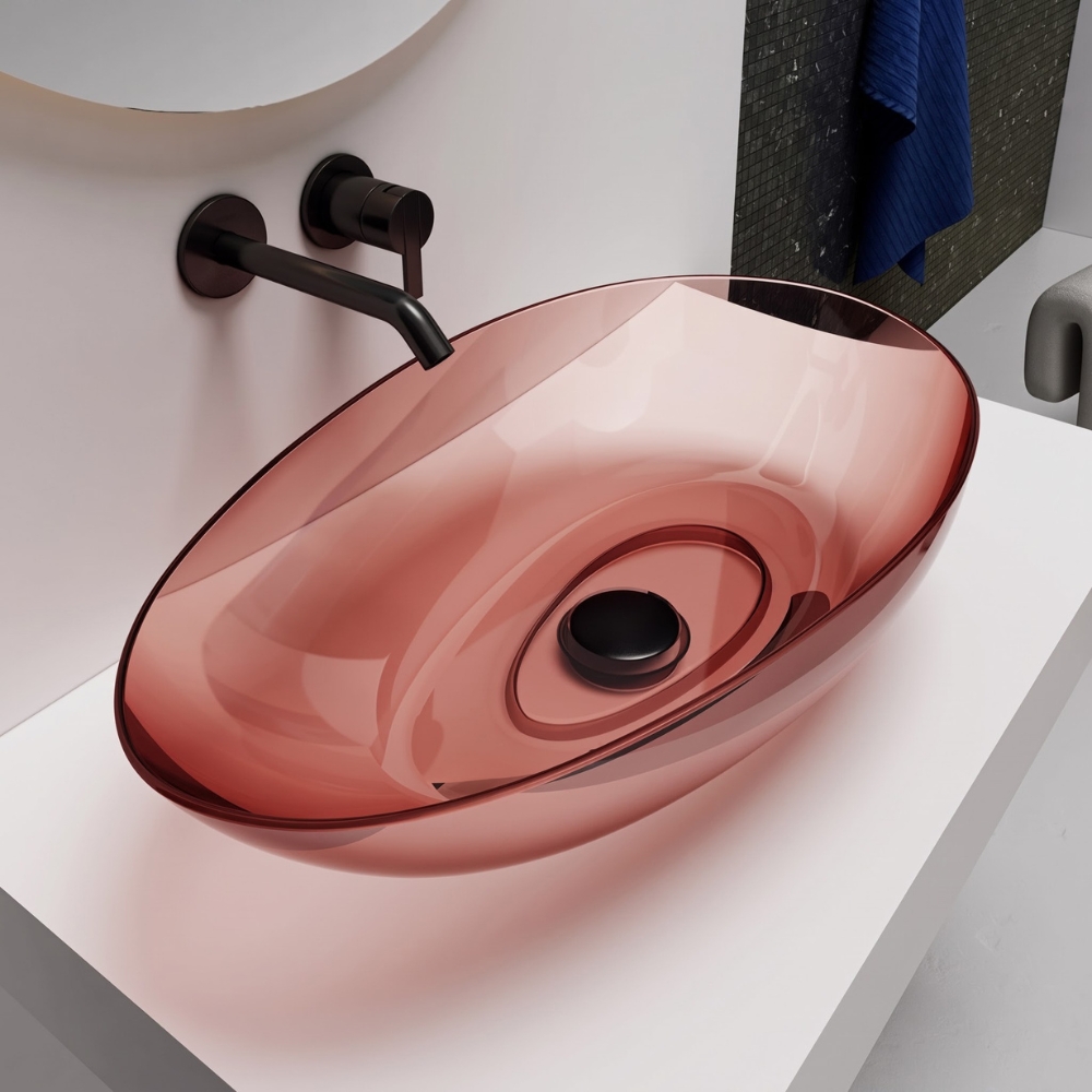 Lavabo trong suốt đặt bàn NXB‑A75T