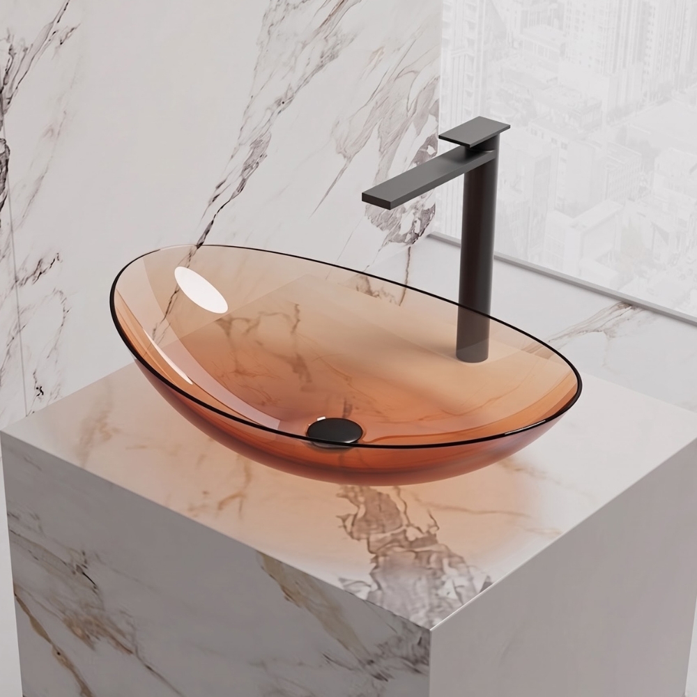 Lavabo trong suốt đặt bàn NXB‑A76T