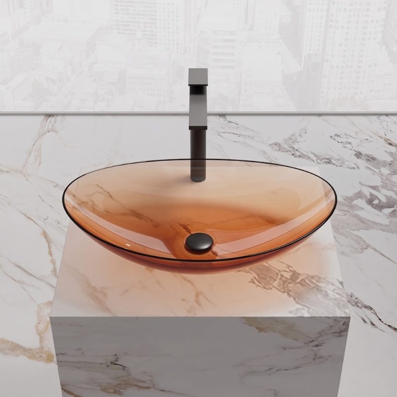 Lavabo trong suốt đặt bàn NXB‑A76T