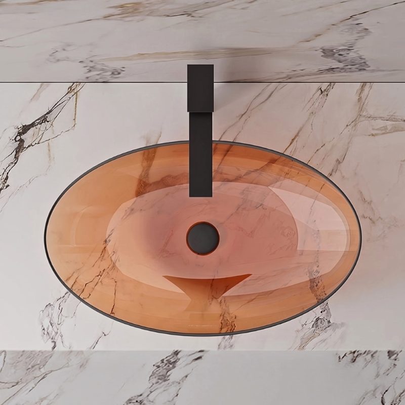 Lavabo trong suốt đặt bàn NXB‑A76T