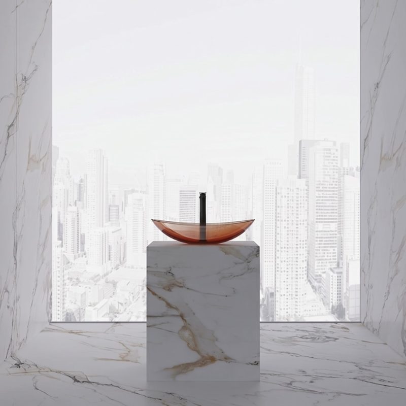 Lavabo trong suốt đặt bàn NXB‑A76T
