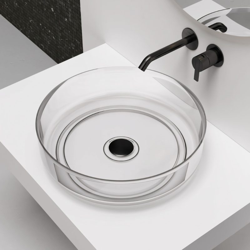 Lavabo trong suốt đặt bàn NXB‑A93T