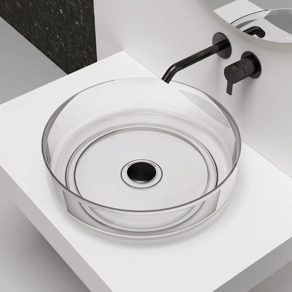 Lavabo trong suốt đặt bàn NXB‑A93T