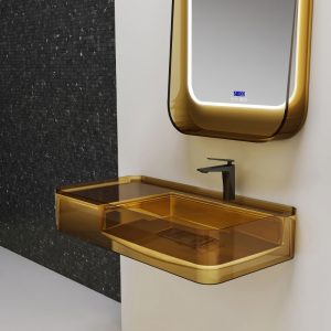 Lavabo trong suốt treo tường NXB‑G822T