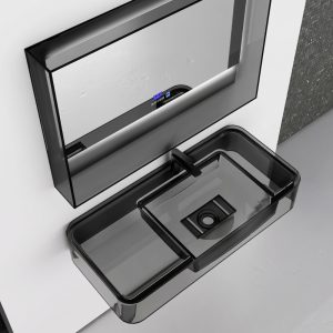 Lavabo trong suốt treo tường NXB‑G823T