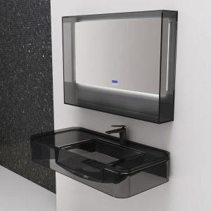 Lavabo trong suốt treo tường NXB‑G823T