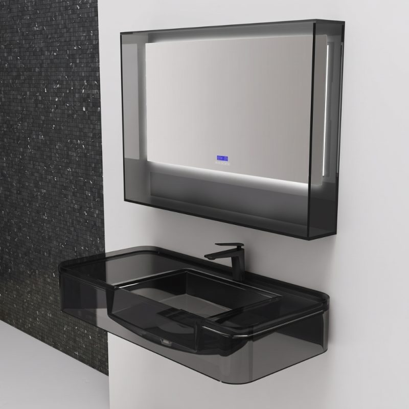 Lavabo trong suốt treo tường NXB‑G823T