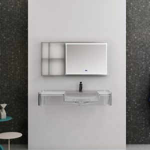 Lavabo trong suốt treo tường NXB‑G823T