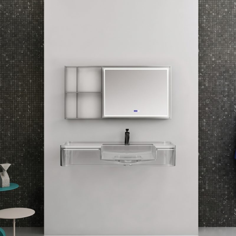 Lavabo trong suốt treo tường NXB‑G823T