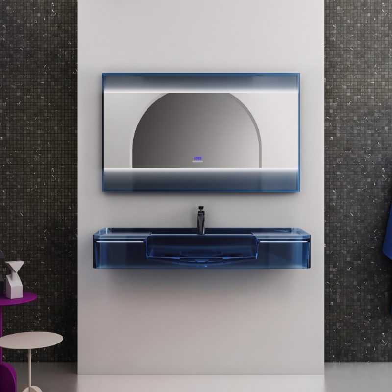 Lavabo trong suốt treo tường NXB‑G825T