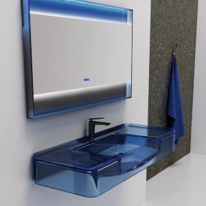 Lavabo trong suốt treo tường NXB‑G825T