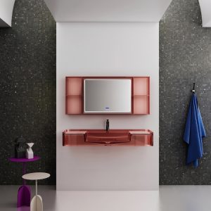 Lavabo trong suốt treo tường NXB‑G825T