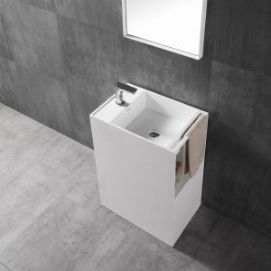 Lavabo trụ đặt sàn Solid Surface NXB-Z18